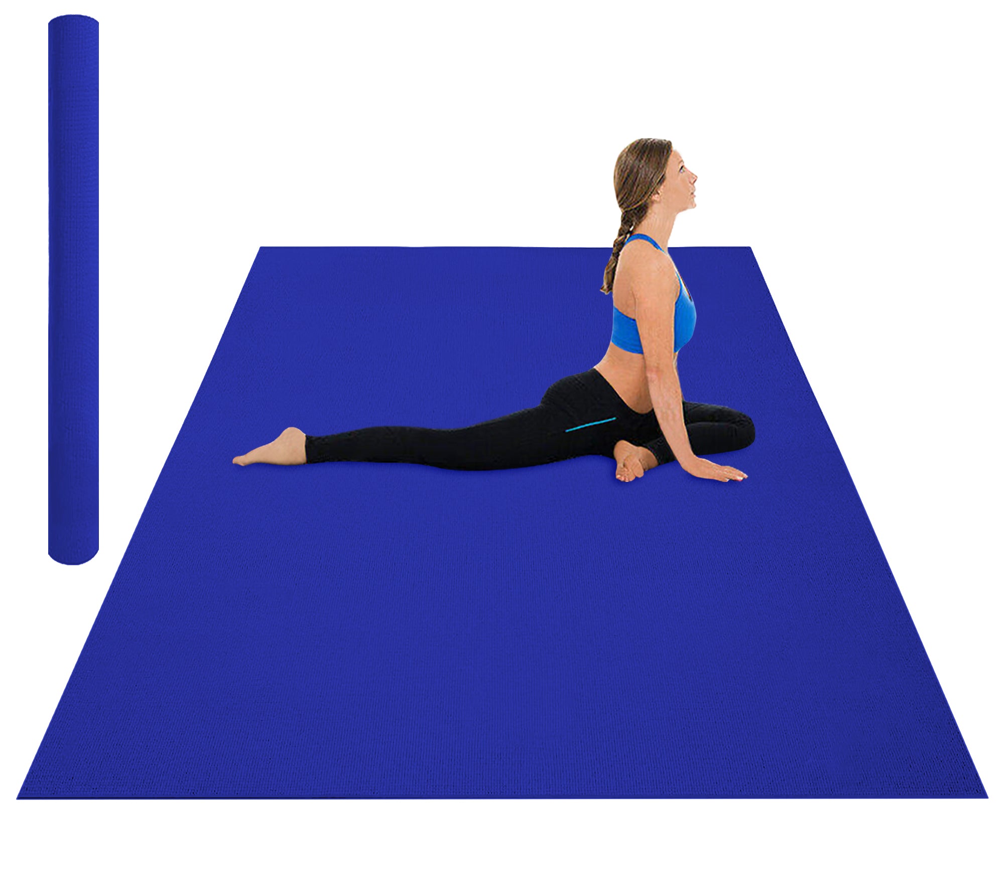 SPRI Tappetino Fitness E Yoga Appendibile - Qualità Commerciale, Fori Rinforzati, Spessore 0,9 O 1,9 Cm, Lunghezza 142 O 180 Cm