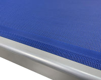 Coppia Set 2 Pezzi Lettino Prendisole Deluxe In Alluminio Pieghevole  Sdraio Con Tettino Parasole Tessuto Textilene Impermeabile