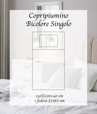 Parure Copripiumino in Flanella Felpato  Bicolore Sacco e Federe Double Face 100% Cotone
