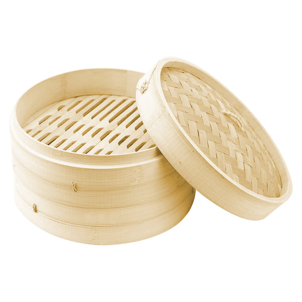 Vaporiera A Cestello In Bambù 2 Piani Cuoci A Vapore Verdure Pesce Carne Riso Con Coperchio 2 Persone Cucina Asiatica Idea Regalo