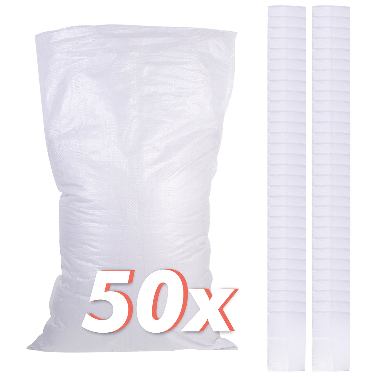 50 Pezzi Sacchi Multiuso In Rafia Per Sabbia Giardino Foglie Edilizia Detriti Macerie Altamente Resistenti In Polipropilene Riutilizzabili Impermeabili