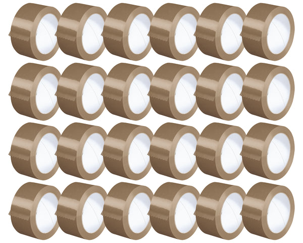 Nastro Adesivo Da Imballaggio Pacchi 50mm x 66 Metri Acrilico Resistente All'Acqua Silenzioso Sigilla Spedizioni Protezione Per Trasloco Prodotto Italiano