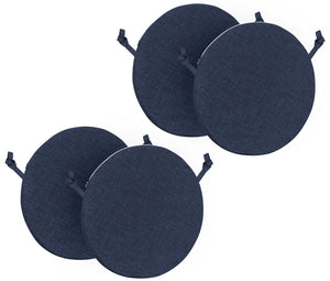 Cuscini Rotondi Per Sedie Cucina Imbottiti Sfoderabili Con Cerniera Cuscino Rotondo Ø 40 Cm Sedia Tavolo Lavabile In Lavatrice Con Lacci Per Fissaggio Prodotto Italiano Comodi
