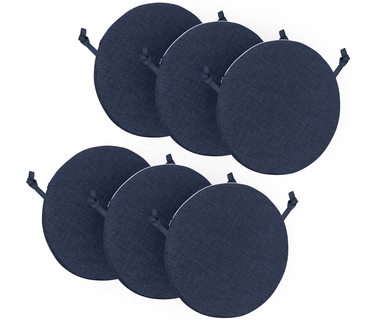 Cuscini Rotondi Per Sedie Cucina Imbottiti Sfoderabili Con Cerniera Cuscino Rotondo Ø 40 Cm Sedia Tavolo Lavabile In Lavatrice Con Lacci Per Fissaggio Prodotto Italiano Comodi