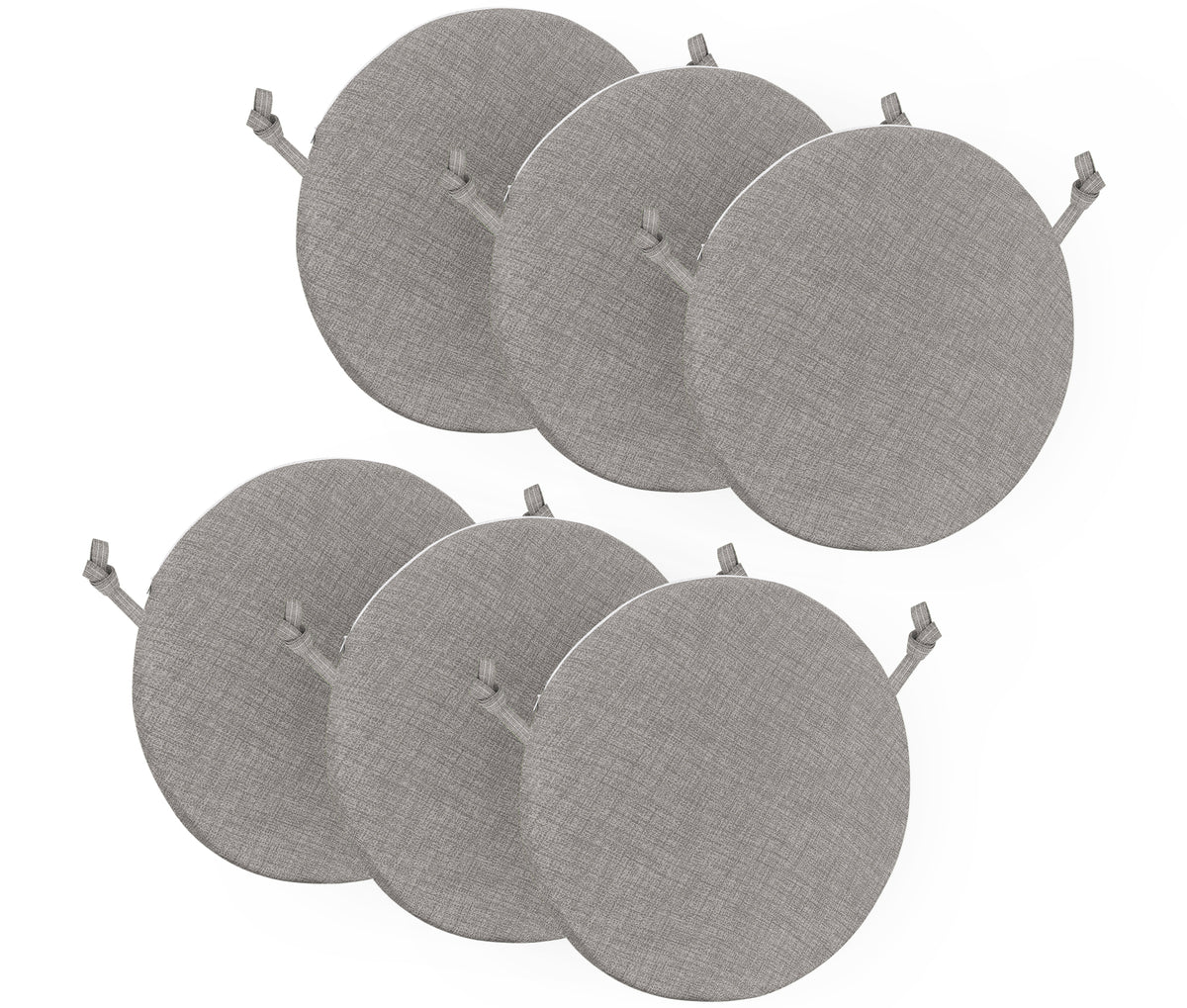 Cuscini Rotondi Per Sedie Cucina Imbottiti Sfoderabili Con Cerniera Cuscino Rotondo Ø 40 Cm Sedia Tavolo Lavabile In Lavatrice Con Lacci Per Fissaggio Prodotto Italiano Comodi