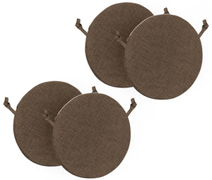 Cuscini Rotondi Per Sedie Cucina Imbottiti Sfoderabili Con Cerniera Cuscino Rotondo Ø 40 Cm Sedia Tavolo Lavabile In Lavatrice Con Lacci Per Fissaggio Prodotto Italiano Comodi