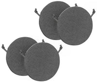 Cuscini Rotondi Per Sedie Cucina Imbottiti Sfoderabili Con Cerniera Cuscino Rotondo Ø 40 Cm Sedia Tavolo Lavabile In Lavatrice Con Lacci Per Fissaggio Prodotto Italiano Comodi