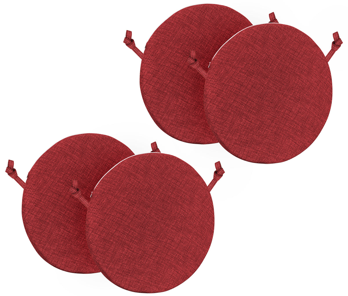 Cuscini Rotondi Per Sedie Cucina Imbottiti Sfoderabili Con Cerniera Cuscino Rotondo Ø 40 Cm Sedia Tavolo Lavabile In Lavatrice Con Lacci Per Fissaggio Prodotto Italiano Comodi