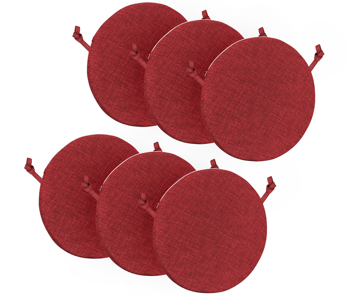 Cuscini Rotondi Per Sedie Cucina Imbottiti Sfoderabili Con Cerniera Cuscino Rotondo Ø 40 Cm Sedia Tavolo Lavabile In Lavatrice Con Lacci Per Fissaggio Prodotto Italiano Comodi