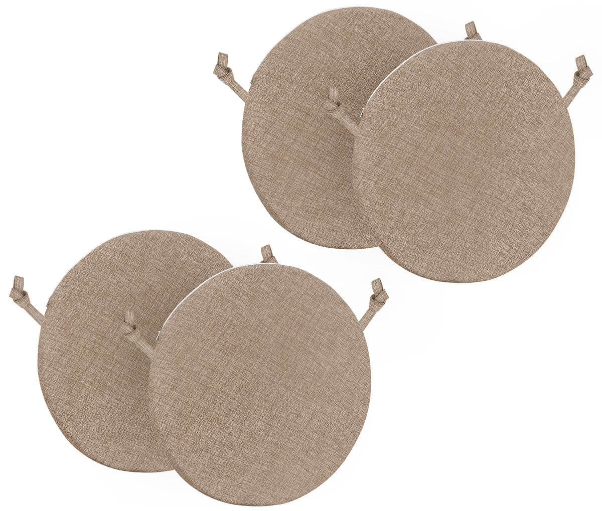 Cuscini Rotondi Per Sedie Cucina Imbottiti Sfoderabili Con Cerniera Cuscino Rotondo Ø 40 Cm Sedia Tavolo Lavabile In Lavatrice Con Lacci Per Fissaggio Prodotto Italiano Comodi