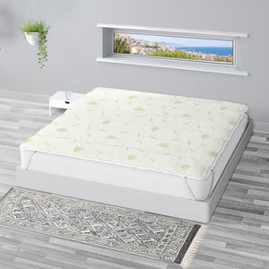 Topper Aloe Vera 400 Grammi Ad Alta Densità Correttore Materasso Con Elastici Coprimaterasso Alto Salva Materassi Spesso Letto Comodo Certificato Oeko Tex Lavabile In Lavatrice