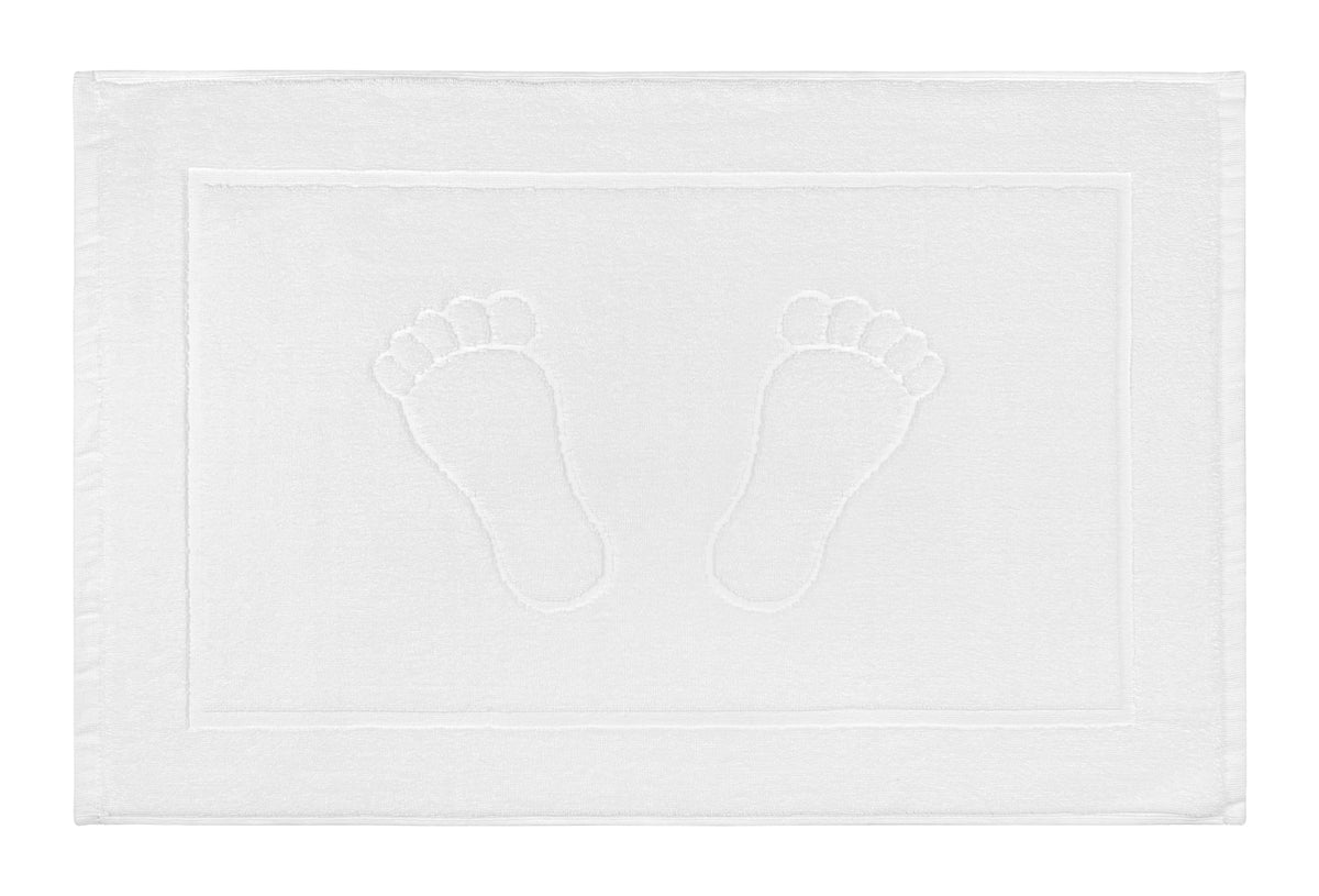 Tappeto Bagno Bianco Scendidoccia Lavabile In Lavatrice Ricamo Piedi 45x70 Cm Ideale Per Casa Hotel B&B Lavabile Lavanderia 60 Gradi