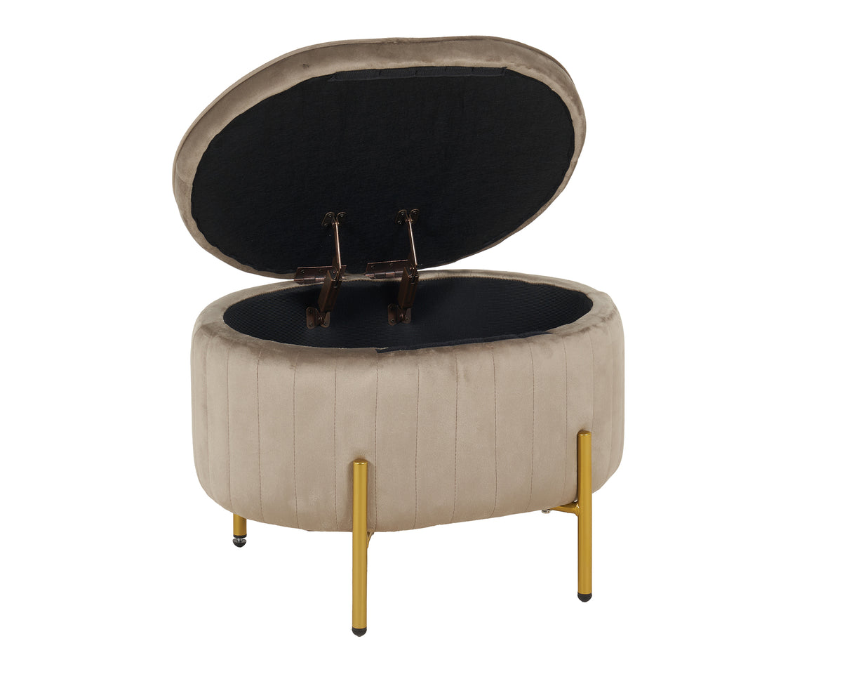 Panca Imbottita Divanetto In Velluto Contenitore Pouf Grande XXL PortaOggetti  Panca Sgabello A Pie Di Letto Con Gambe In Metallo Dorato Cassapanca Ingresso Legno Massello Panchina