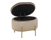 Panca Imbottita Divanetto In Velluto Contenitore Pouf Grande XXL PortaOggetti  Panca Sgabello A Pie Di Letto Con Gambe In Metallo Dorato Cassapanca Ingresso Legno Massello Panchina