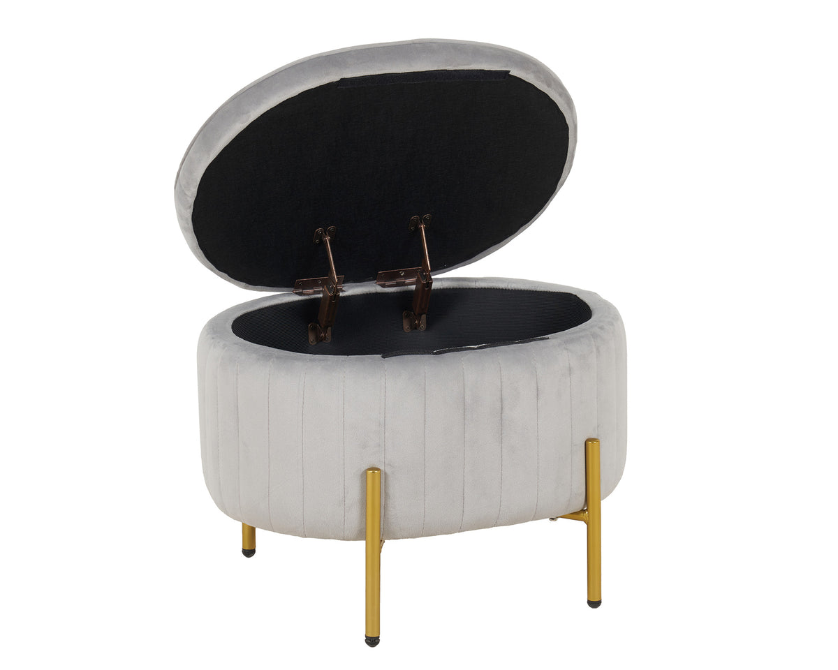 Panca Imbottita Divanetto In Velluto Contenitore Pouf Grande XXL PortaOggetti  Panca Sgabello A Pie Di Letto Con Gambe In Metallo Dorato Cassapanca Ingresso Legno Massello Panchina