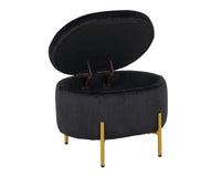 Panca Imbottita Divanetto In Velluto Contenitore Pouf Grande XXL PortaOggetti  Panca Sgabello A Pie Di Letto Con Gambe In Metallo Dorato Cassapanca Ingresso Legno Massello Panchina