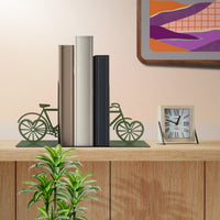 Set 2 Pezzi Fermalibri In Metallo Antigraffio Per Mensole Libreria Design Moderno Supporto Porta Libro Antiscivolo
