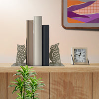 Set 2 Pezzi Fermalibri In Metallo Antigraffio Per Mensole Libreria Design Moderno Supporto Porta Libro Antiscivolo