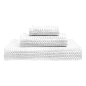 Set Asciugamani Nido D'Ape 5 Pezzi | Cotone Super Assorbente | Telo Doccia, Asciugamani E Salviette | Colore Blu - Foto 6