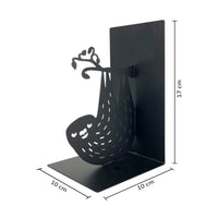 Set 2 Pezzi Fermalibri In Metallo Antigraffio Per Mensole Libreria Design Moderno Supporto Porta Libro Antiscivolo