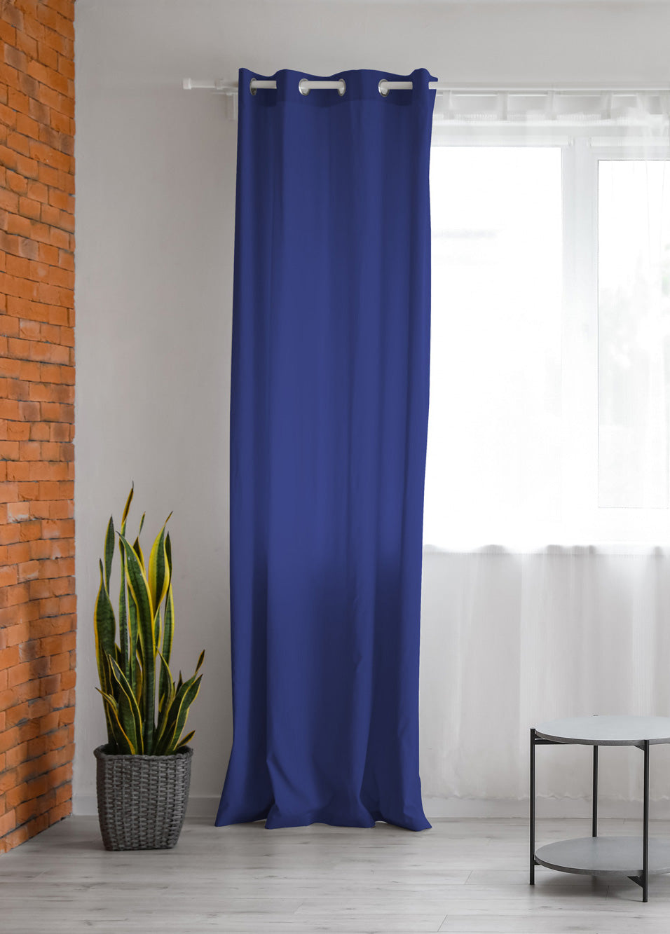 Tende con occhielli blu, 135x270 cm ANDROMEDE