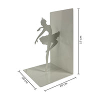 Set 2 Pezzi Fermalibri In Metallo Antigraffio Per Mensole Libreria Design Moderno Supporto Porta Libro Antiscivolo