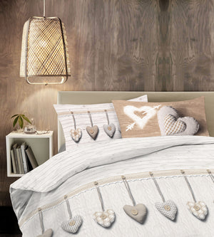 Copripiumino 100 % Cotone Sacco e Federe Prodotto Italiano con Stampe Moderne in Morbido Cotone Disegni Moderni