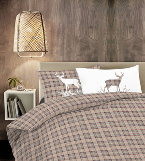 Copripiumino 100 % Cotone Sacco e Federe Prodotto Italiano con Stampe Moderne in Morbido Cotone Disegni Moderni