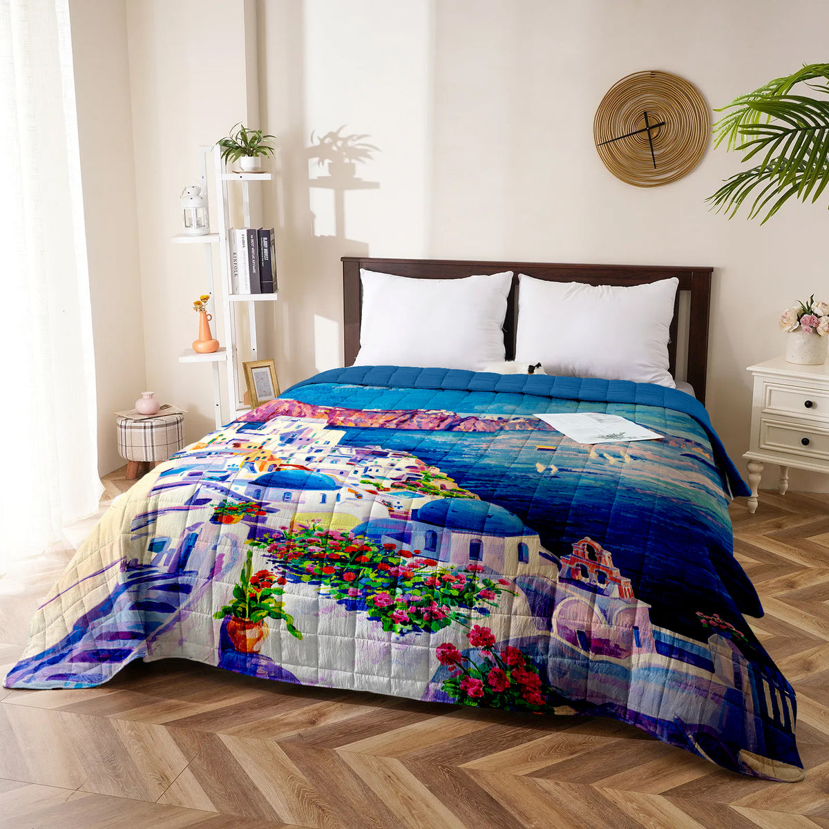 Copriletto Matrimoniale 250x250 Cm - Stampa Digitale Primavera - Foto 10