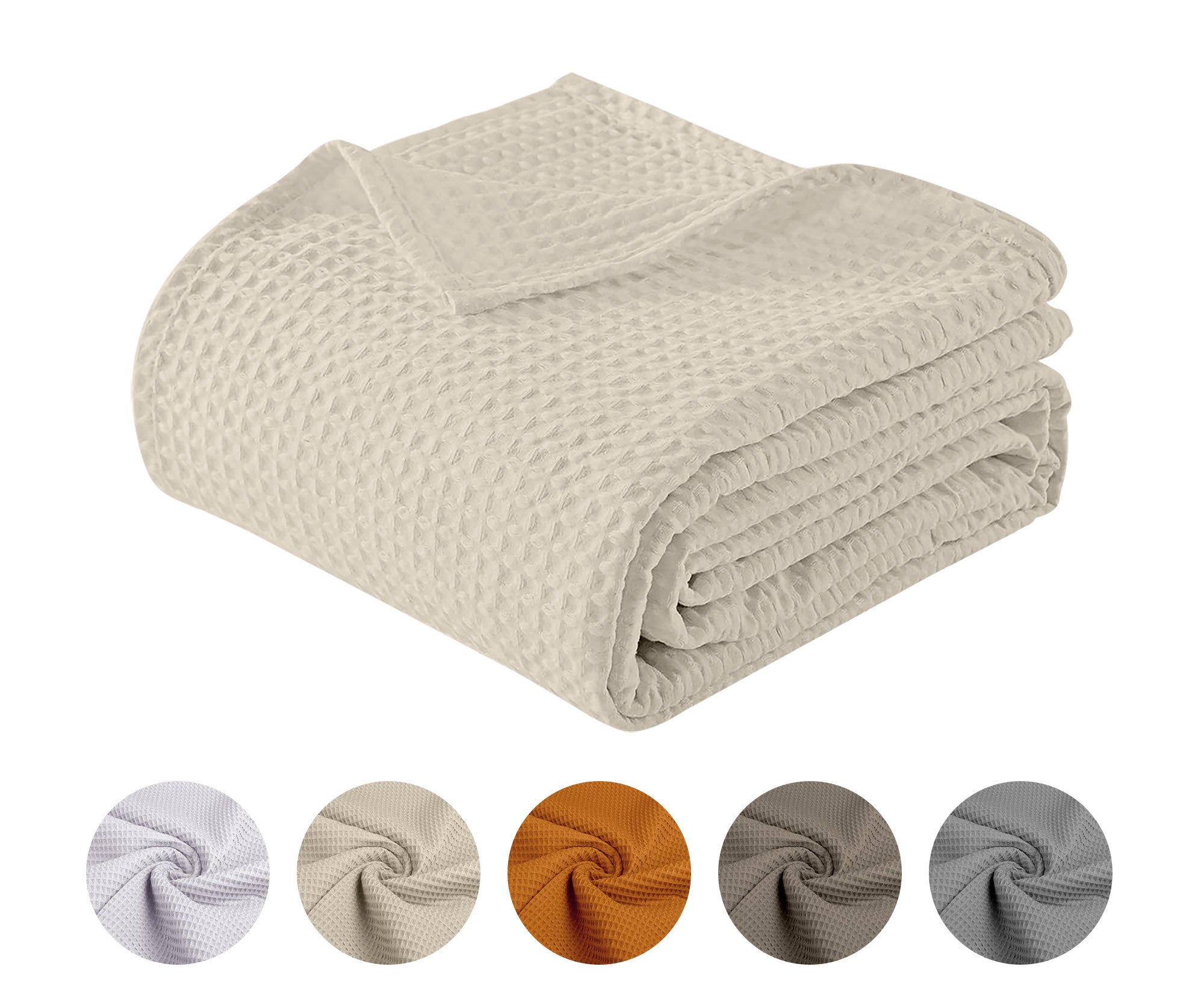 About Home Coperta a nido d'ape in 100% cotone a quadretti, copridivano About Home Coperta a nido d'ape in 100% cotone a quadretti, copridivano