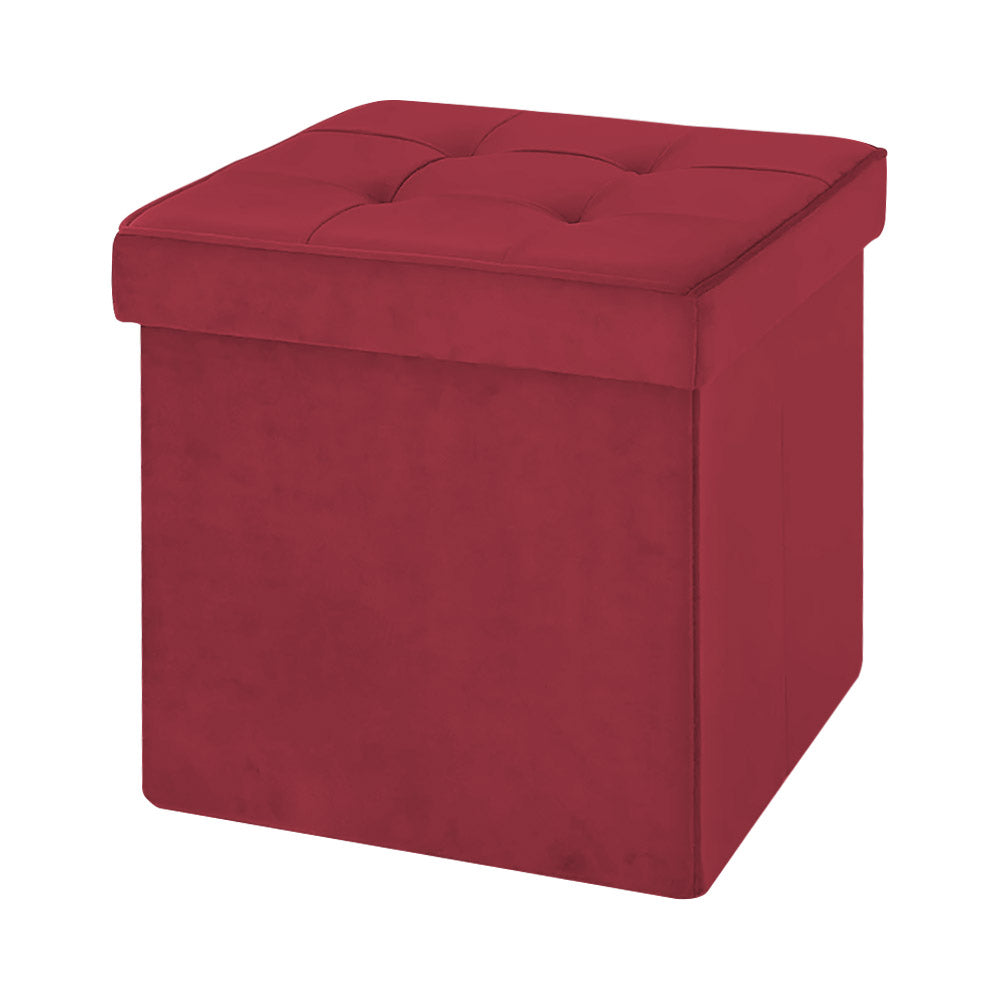 Pouf Contenitore In Velluto Quadrato Moderno Panca Cassapanca Soggiorno Panchina Per Ingresso Scarpiera Sgabello Panca Moderna