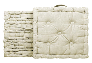 6 Pezzi Cuscini Sedia Quadrati Alti Mattonella Trapuntati Cuscino Da Pavimento Con Maniglia 40x40 Cm Altezza 6 Cm Cuscino Spesso Cucina Interno Esterno Coprisedia