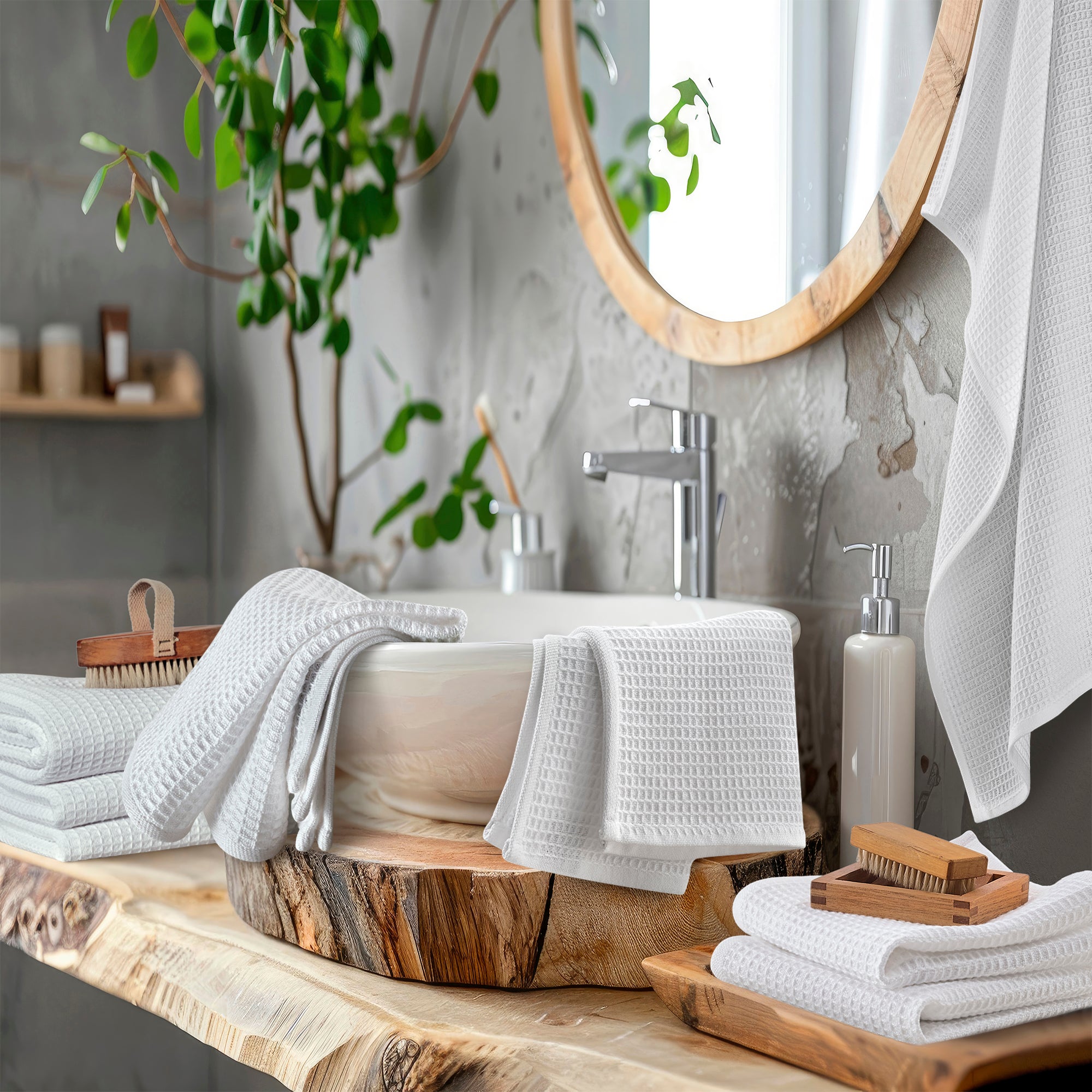 Asciugamano Ravenna 50x90 Cm - Cotone Egiziano Di Lusso, Seppia - Foto 2