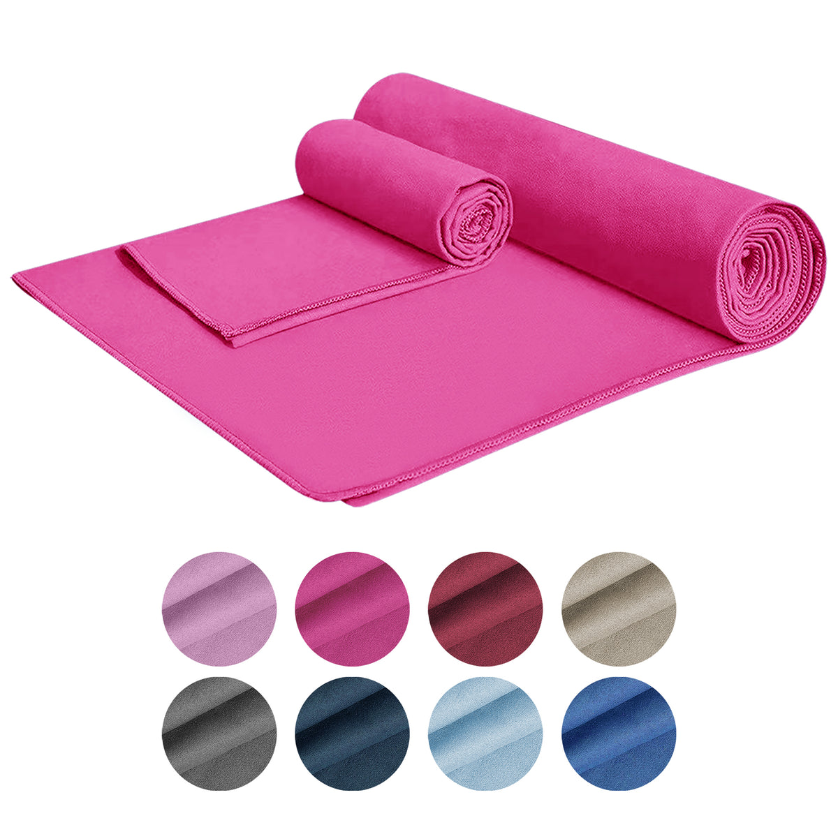 Set 2 Asciugamani Palestra Sport Salviette Sportive In Microfibra Compatte Ultraleggere Fitness Sauna Yoga Viaggio Asciugamano Piscina Salvietta Corsa Telo Allenamento Lavabili No Odori