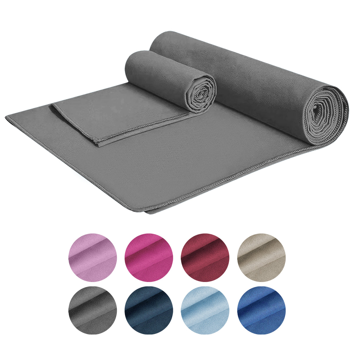 Set 2 Asciugamani Palestra Sport Salviette Sportive In Microfibra Compatte Ultraleggere Fitness Sauna Yoga Viaggio Asciugamano Piscina Salvietta Corsa Telo Allenamento Lavabili No Odori