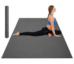 Tappeto Per Esercizi Grande Extra Large 120 x 180 Cm Antiscivolo Resistente Tappetino Allenamento Casa Palestra Materassino Fitness Pilates Yoga In Pvc Arrotolabile Facile Trasporto