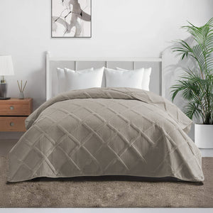 Copriletto Trapuntato Matrimoniale Elegante Trapuntino Lavorazione Intrecciata Due Piazze Trapunta Coperta Leggera Coperta Letto Leggera Primavera Estate
