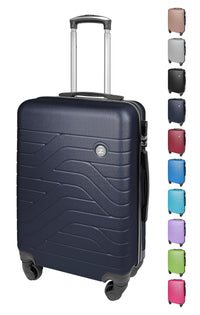 Trolley Bagaglio Mano Rigido 37x20x54.5 Piccolo Ultraleggero Valigia In Abs Con 4 Ruote Manico Chiusura Di Sicurezza Per Compagnie Low Cost Economy Zaino Da Viaggio