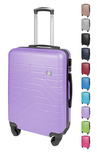 Trolley Bagaglio Mano Rigido 37x20x54.5 Piccolo Ultraleggero Valigia In Abs Con 4 Ruote Manico Chiusura Di Sicurezza Per Compagnie Low Cost Economy Zaino Da Viaggio