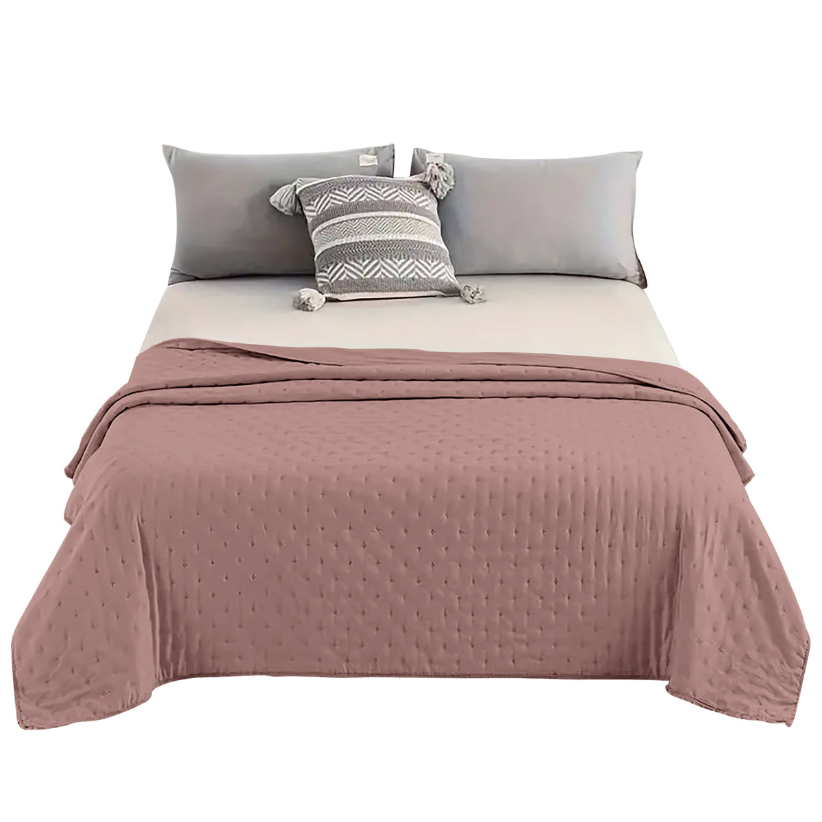 Trapuntino Matrimoniale In Velluto Morbido Primaverile Copriletto Trapunta Leggera Coperta Estiva Elegante Due Piazze Prodotto Italiano