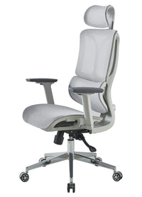 Sedia Da Ufficio Elegante Poltrona Direzionale Ergonomica Design Moderno Colore Nero Rivestimento Ecopelle Base Cromata Ruote Silenzione Seduta Scrivania Sala Riunioni Schienale Alto