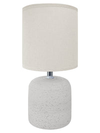 Lampada Moderna Da Comodino Con Lavorazione a Onde Finitura Opaca Certificata RoHS In Ceramica Con Paralume 45W Scrivania Tavolo Abat Jour