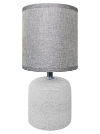 Lampada Moderna Da Comodino Con Lavorazione a Onde Finitura Opaca Certificata RoHS In Ceramica Con Paralume 45W Scrivania Tavolo Abat Jour
