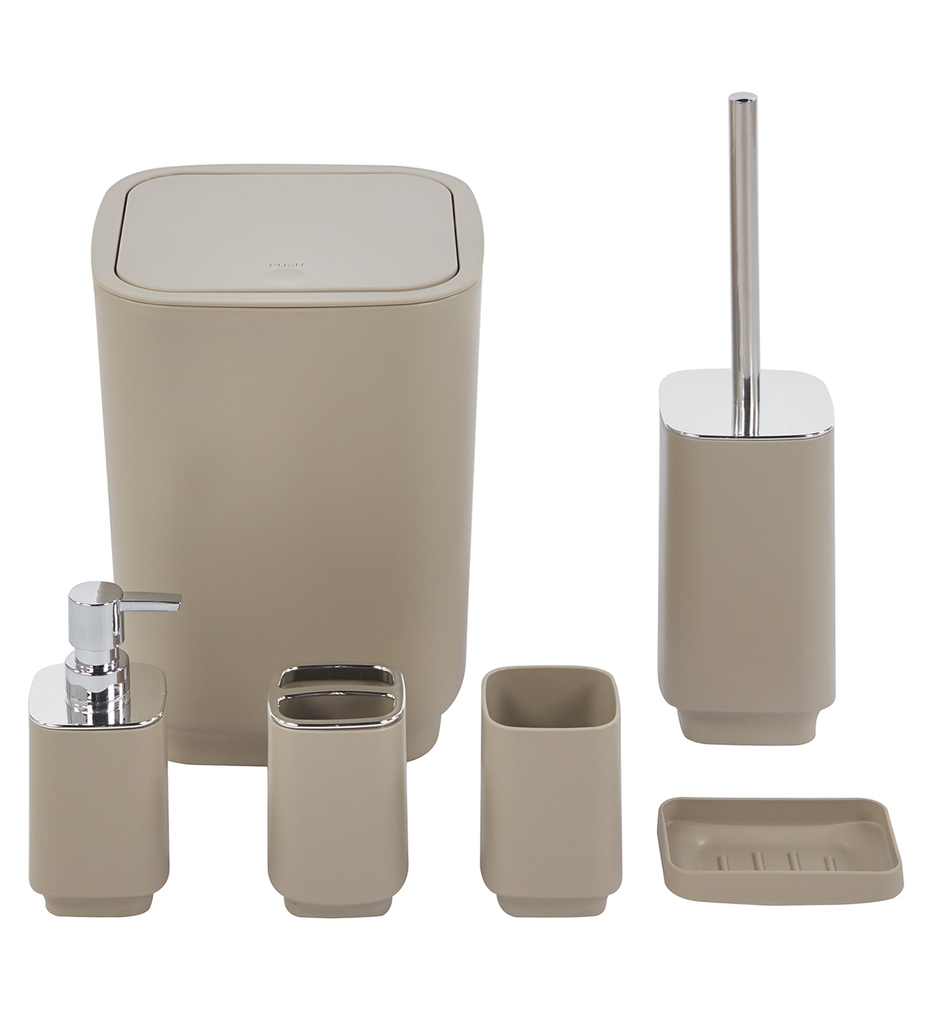 Tiger Urban - Set di accessori da bagno in acciaio INOX, 3 pezzi, con porta carta igienica, ganci e scopino per WC, con anelli decorativi intercambiabili per personalizzare la vostra casa Tiger Urban - Set di accessori da bagno in acciaio INOX, 3 pezzi, con porta carta igienica, ganci e scopino per WC, con anelli decorativi intercambiabili per personalizzare la vostra casa