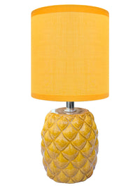 Lampada Moderna Da Comodino A Forma Di Ananas Certificata RoHS In Ceramica Con Paralume 45W Scrivania Tavolo Abat Jour