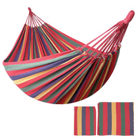 Amaca Da Giardino Campeggio In Tela 150x180 Cm Dimensioni Maggiorate Con Sacchetto Per Trasporto Leggera Cotone Rinforzato 280Gsm Multicolore