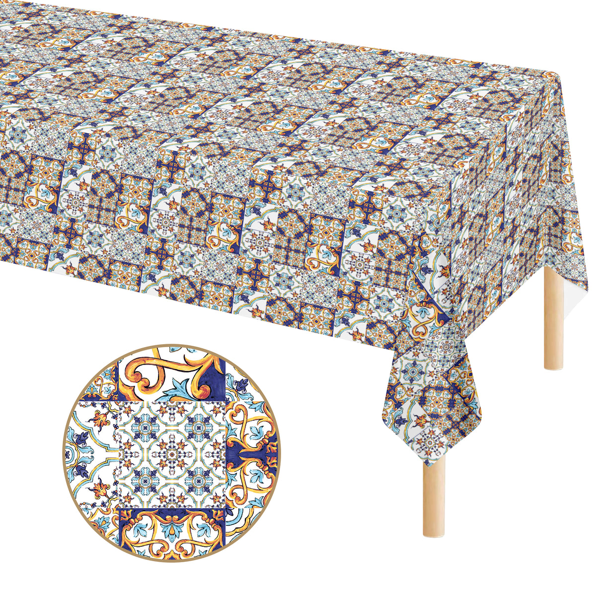 Tovaglia Antimacchia In Pvc Stampa Digitale Idrorepellente Facile Da Tagliare Copritavolo Cucina Vendita A Metro Tavolo Interno Esterno Salvatavolo Cerata