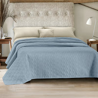 Copriletto Fiocco Trapuntato Matrimoniale Elegante Trapuntino Con Trapuntatura Fantasia Fiocchetti Due Piazze Coperta Letto Leggera Primavera Estate Trapunta Coperta Leggera Fiocchetto