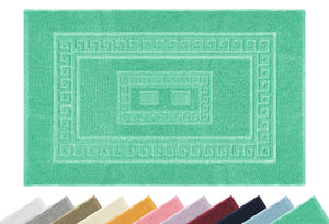 Tappeto Bagno Assorbente In Spugna Varie Misure Da Scendidoccia A Tappeto Grande Lavorazione Jacquard Tinta Unita Ricamo Cornice Lavabile Lavatrice