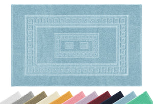 Tappeto Bagno Assorbente In Spugna Varie Misure Da Scendidoccia A Tappeto Grande Lavorazione Jacquard Tinta Unita Ricamo Cornice Lavabile Lavatrice